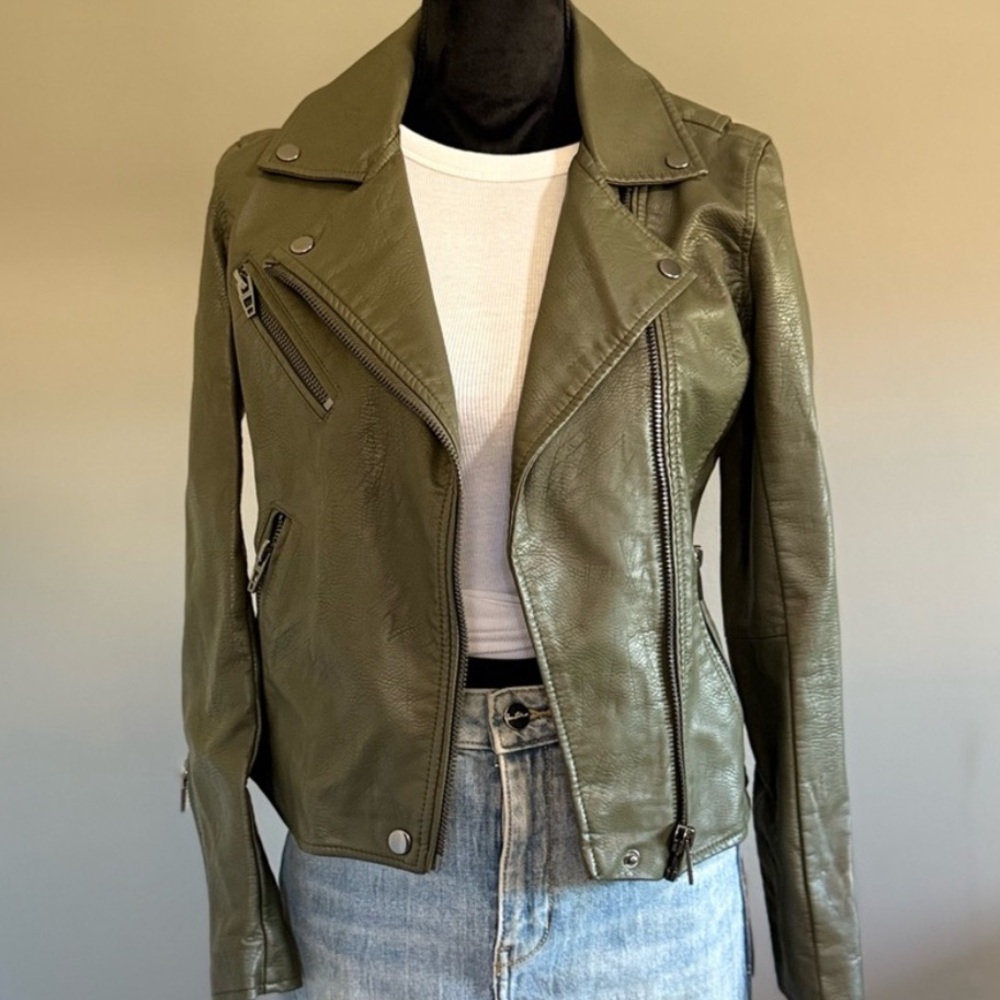 Blank NYC Sage Leather Biker Jacket